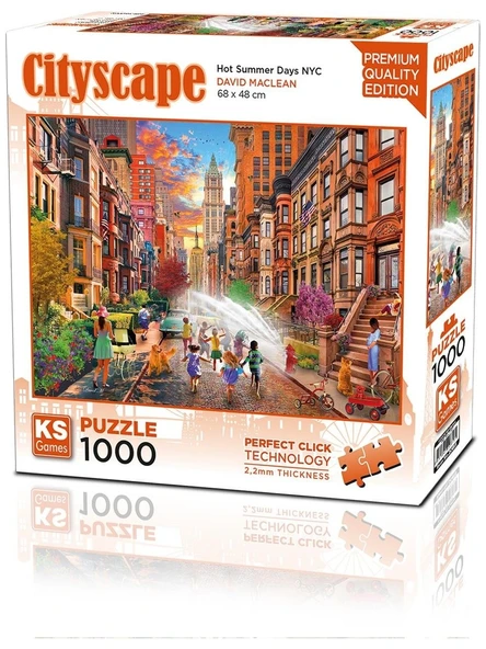 Ks Games Puzzle 1000 Parça Hot Summer Days Nyc 20813 ürün görseli 1