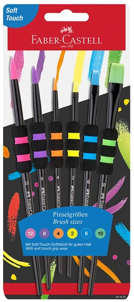 Faber-Castell Fırça Seti 6 Lı Blister Soft Touch Set 5600481622000 ürün görseli 1