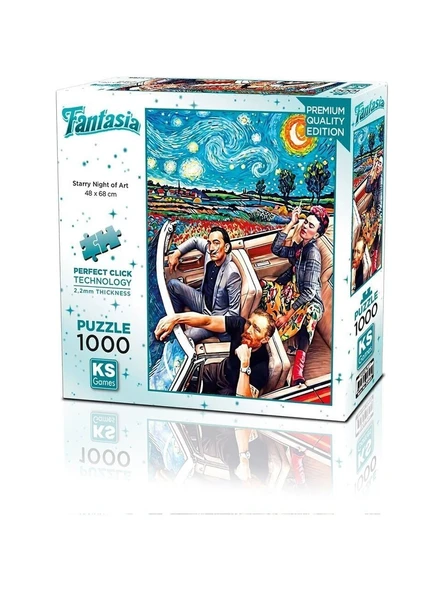 Ks Games Puzzle 1000 Parça Starry Night Of Art 20823 ürün görseli 1