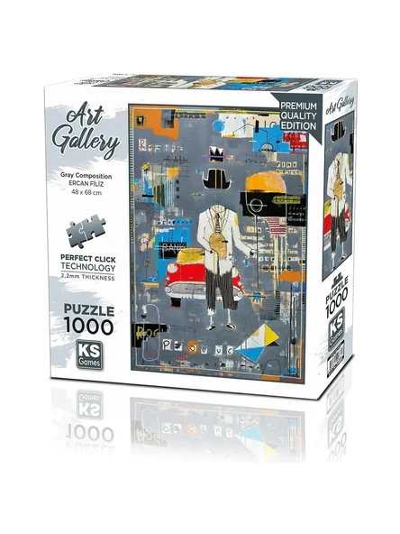 Ks Games Puzzle 1000 Parça Gray Composition 20684 ürün görseli 1