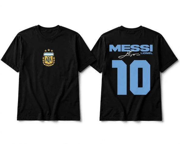 MESSİ DTF BASKILI TASARIM TSHİRT (SMALL BEDEN) ürün görseli 1