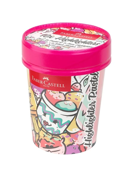 Faber-Castell Fosforlu Kalem Ice Cream Pastel 10 Renk 5030254696000 ürün görseli 1