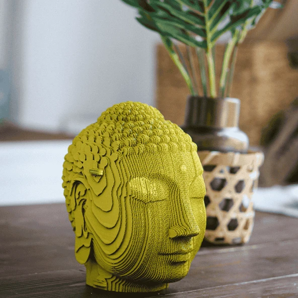 Cartonic 3D Puzzle - BUDDHA - Resim 5
