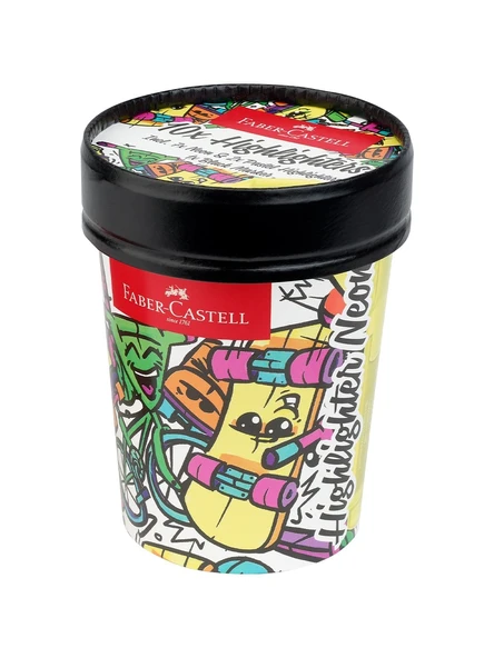 Faber-Castell Fosforlu Kalem Ice Cream Neon 10 Renk 5030254695000 ürün görseli 1
