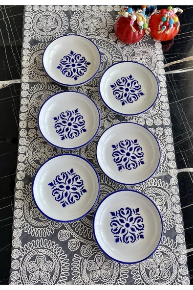 Areyma Isırgan Model 6’lı Yuvarlak Kahvaltı Tabağı ürün görseli 1