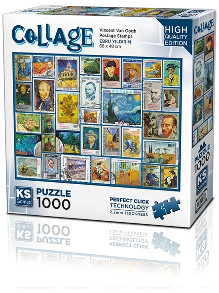Ks Games Puzzle 1000 Parça Pullar Postage Stamps 20760 ürün görseli 1