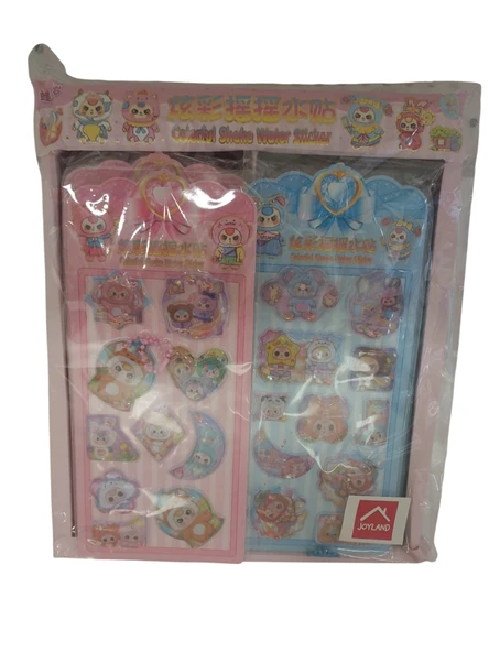 Joyland Sticker Plastik Süs Jy-0047-01 (1 Mavi + 1 Pembe) ürün görseli 1