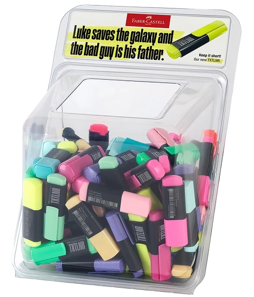 Faber-Castell Fosforlu Kalem Mini Pastel Neon Stand 100 Lü 5030154202000 ürün görseli 1