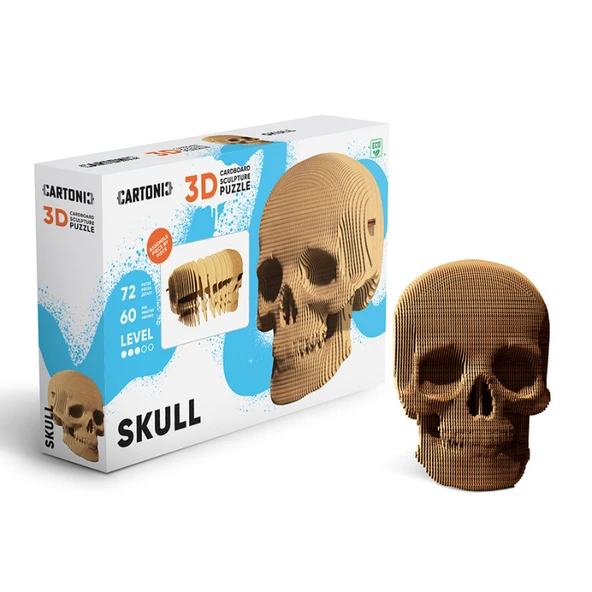 Cartonic 3D Puzzle - SKULL ürün görseli 1