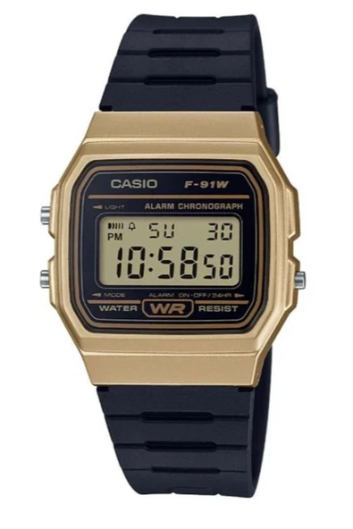 Casio F-91WM-9ADF Quartz Silikon Siyah 35 mm Erkek Kol Saati ürün görseli 1