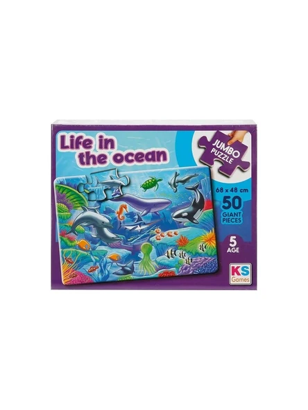 Ks Games Puzzle Life In The Ocean 50 Parça Baby Puzzle Jumbo Puzzle Jp31013 ürün görseli 1