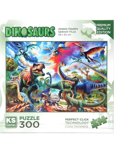 Ks Games Puzzle 300 Parça Jurassic Country 19256 ürün görseli 1