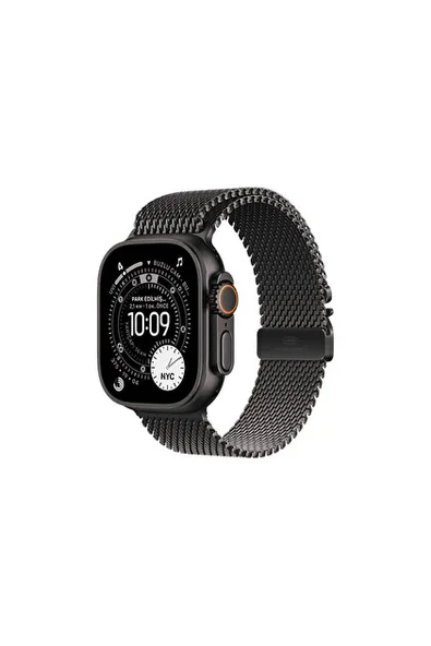 Apple Apple Watch Ultra 3 GPS + Cellular 49mm Siyah Titanyum Kasa ve Siyah Titanyum Milano Loop Kordon Akıllı Saat VİTRİN ürün görseli 1