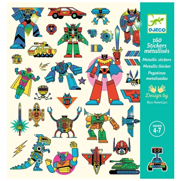 Djeco Çıkartmalar - Robotlar ürün görseli 1