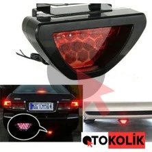 Onkar Fren Lambası F1 Üçgen Çakar Kırmızı 12V ürün görseli 1