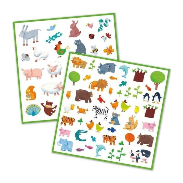 Djeco Çıkartmalar - Animals - Resim 2