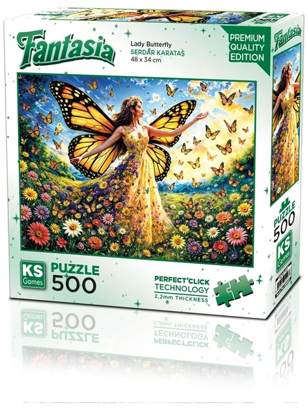 Ks Games Puzzle 500 Parça Lady Butterfly 20093 ürün görseli 1