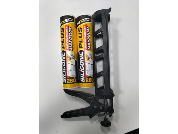 2 Adet Sgs Şeffaf Silikon ( 280 gr ) + Plastik Silikon Tabancası ürün görseli 1