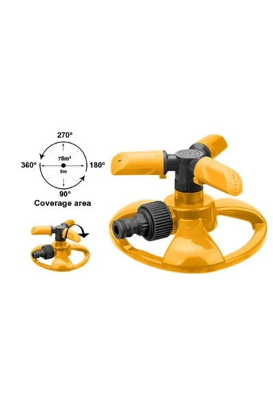 İNGCO PLASTİK 3 KOLLU YAĞMURLAMA FISKİYESİ 3/4'' HPS23602 ürün görseli 1