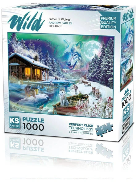 Ks Games Puzzle 1000 Parça Father Of Wolves 20811 ürün görseli 1