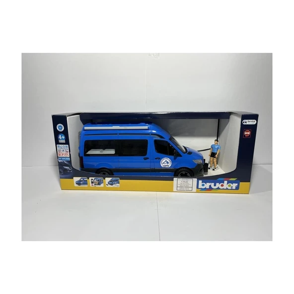 Bruder MB Sprinter Karavan Aksesuarlar ve Sürücüsü 02684 - Resim 4