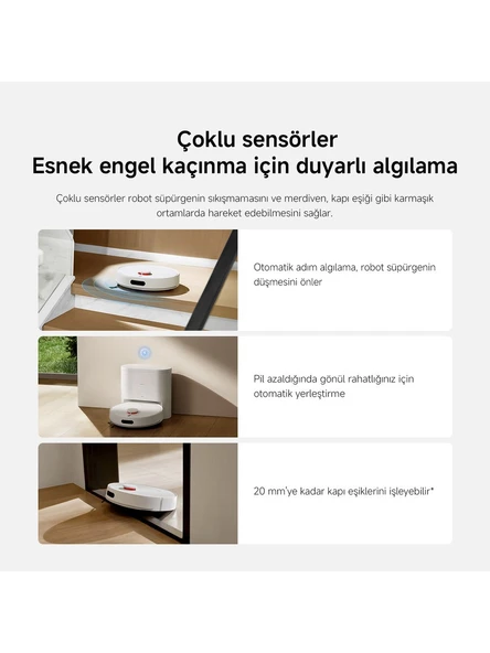 Xiaomi Vacuum H40 Çöp İstasyonlu Akıllı Robot Süpürge ürün görseli 1