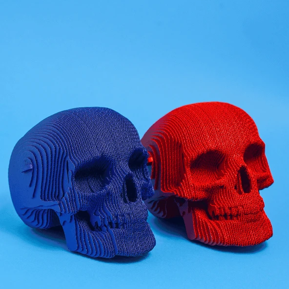 Cartonic 3D Puzzle - SKULL - Resim 4