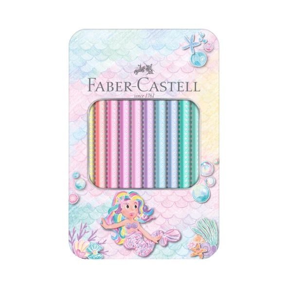 Faber-Castell Kuru Boya Kalemi Sparkle Jumbo 10 Renk 5171210910000 ürün görseli 1