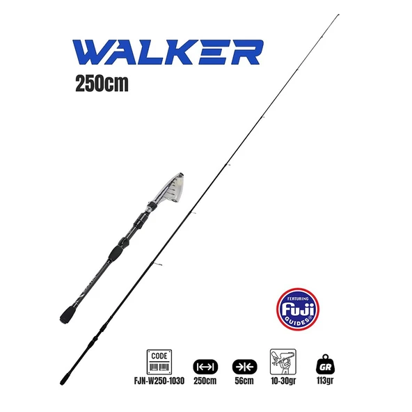 Fujin Walker 250cm 10-30gr Teleskopik Spin Kamışı - Resim 2