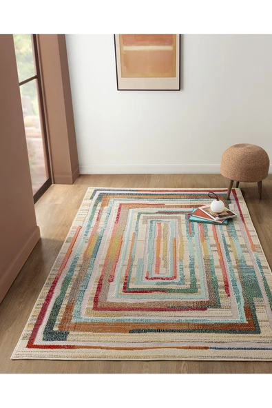 Madame Coco Plumet Halı - 160x230 Cm - Bej - Resim 4