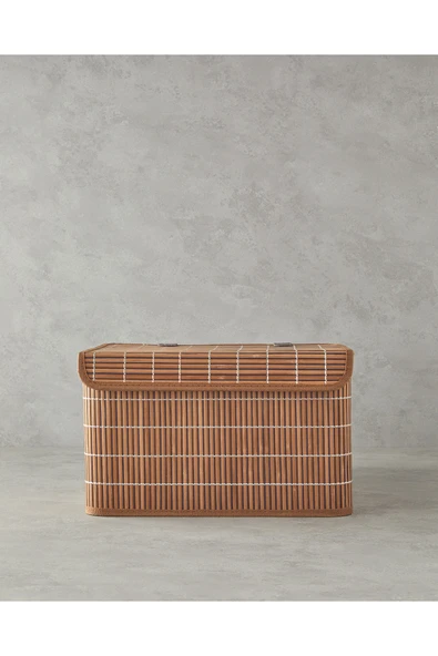English Home Hardwood Bambu Saklama Kutusu Kahve ürün görseli 1