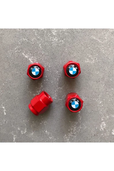 Metal Logolu Bmw Sibop Kapağı - Bmw Lüks Sibop Kapağı -bmw Kırmızı Sibop Kapağı ürün görseli 1