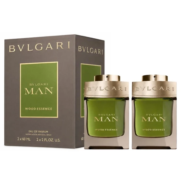 Bvlgari Man Wood Essence EDP 2 x 60 ml Erkek Parfüm Seti ürün görseli 1