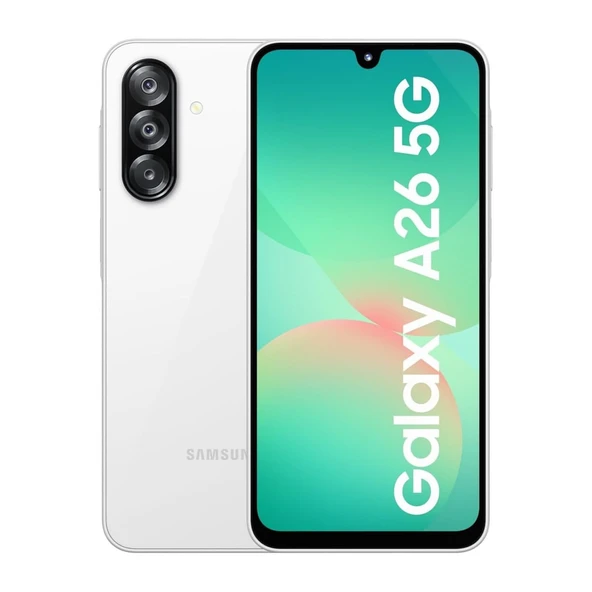SAMSUNG A26 5G 6/128 GB BEYAZ (SAMSUNG TÜRKİYE GARANTİLİ) ürün görseli 1