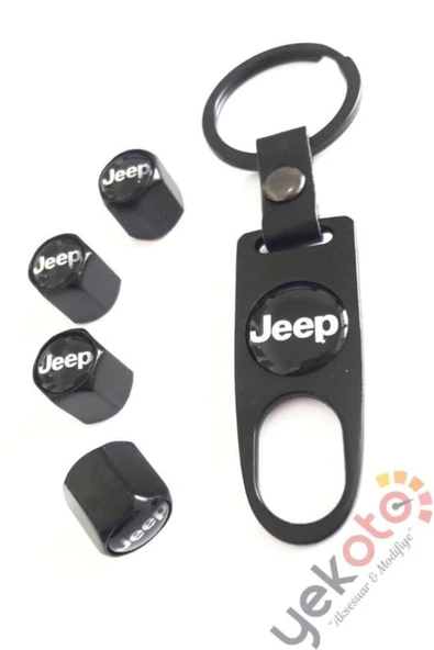Jeep Metal Anahtarlık Ve Sibop Kapak Seti 1.kalite ürün görseli 1