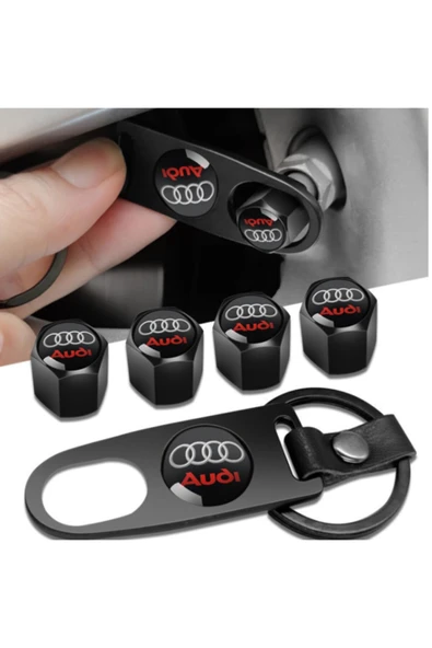 Audi A4 Paslanmaz Çelik Sibop Kapağı Ve Anahtarlık Seti ürün görseli 1