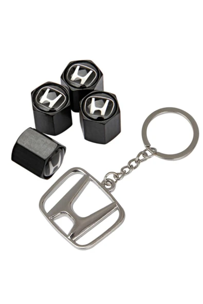 Honda Cr-v 2002-2006 Metal Sibop Kapağı 4 Adet Ve Krom Anahtarlık ürün görseli 1