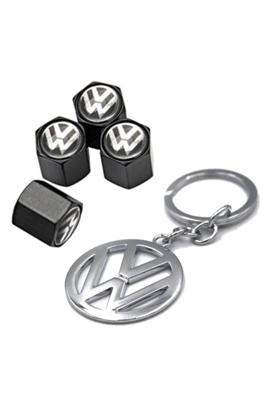 Volkswagen Amarok Metal Sibop Kapağı 4 Adet Ve Krom Anahtarlık ürün görseli 1