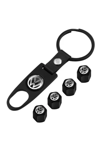 Volkswagen Lupo Metal Anahtarlık Ve Sibop Kapağı Seti (siyah-beyaz) ürün görseli 1