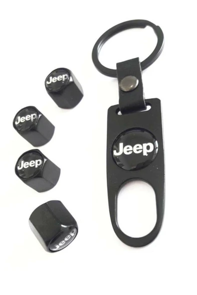Jeep Cj Paslanmaz Çelik Sibop Kapağı Ve Anahtarlık Seti ürün görseli 1