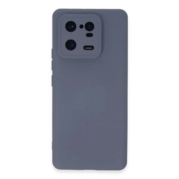 Xiaomi Mi 13 Pro Kılıf Nano İçi Kadife Silikon - Gri ürün görseli 1
