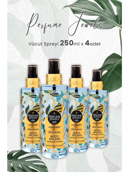 Eyüp Sabri Tuncer Body Splash Blue Moon Spreyi 250 Ml x 4 Adet ürün görseli 1