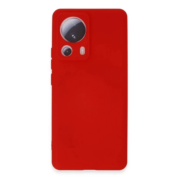 Xiaomi Mi 13 Lite Kılıf Nano İçi Kadife Silikon - Kırmızı ürün görseli 1
