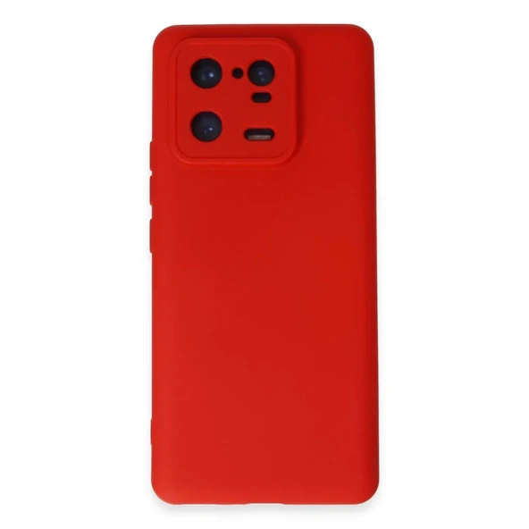 Xiaomi Mi 13 Pro Kılıf Nano İçi Kadife Silikon - Kırmızı ürün görseli 1