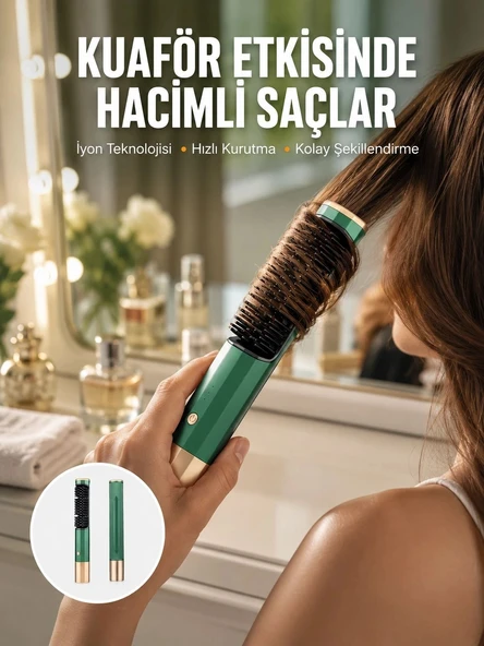 Üflemeli Saç Düzleştirici Fön Tarak Yüksek Isı Ayarlı İyon Özellikli Yeni Nesil ürün görseli 1