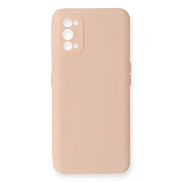 Realme 7 Pro Kılıf Nano İçi Kadife Silikon - Pudra ürün görseli 1