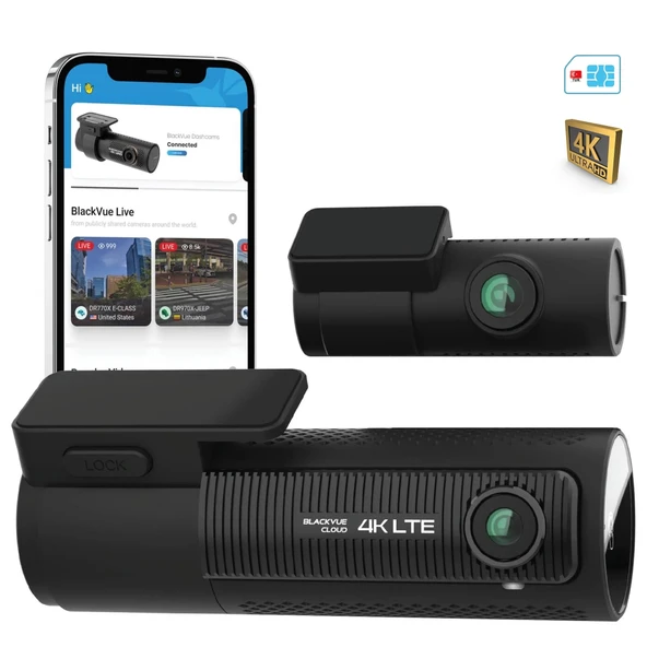 Blackvue Dr970x LTE 4K UHD 2ch Modem Dahil Wi-Fi Online Araç Kamerası ürün görseli 1