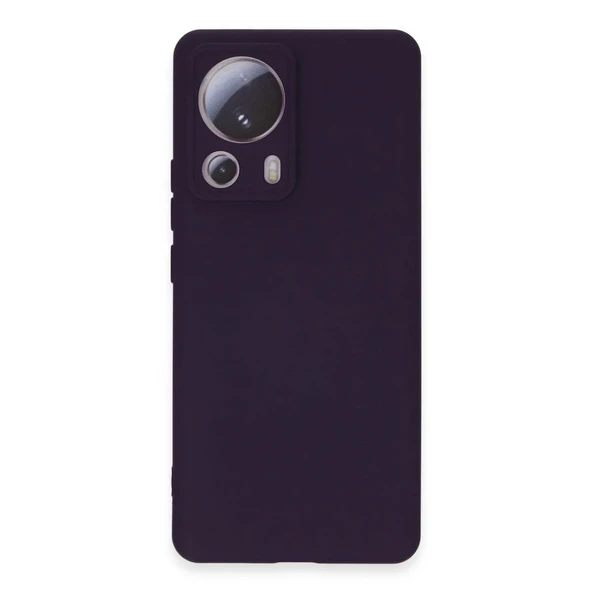 Xiaomi Mi 13 Lite Kılıf Nano İçi Kadife Silikon - Mor ürün görseli 1