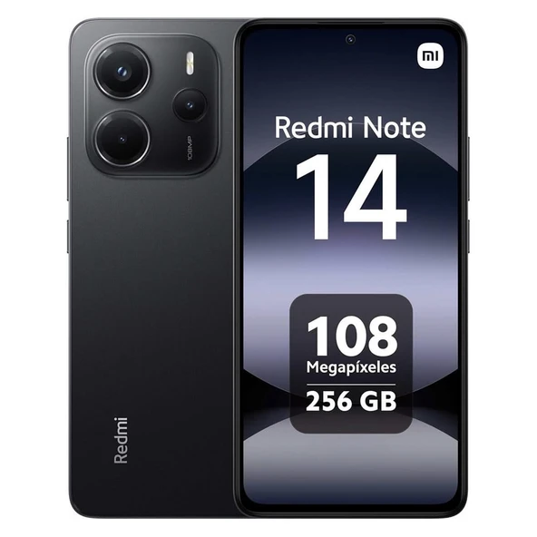 REDMİ NOTE 14 8/256 GB SİYAH (XİAOMİ TÜRKİYE GARANTİLİ) ürün görseli 1