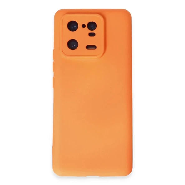 Xiaomi Mi 13 Pro Kılıf Nano İçi Kadife Silikon - Turuncu ürün görseli 1